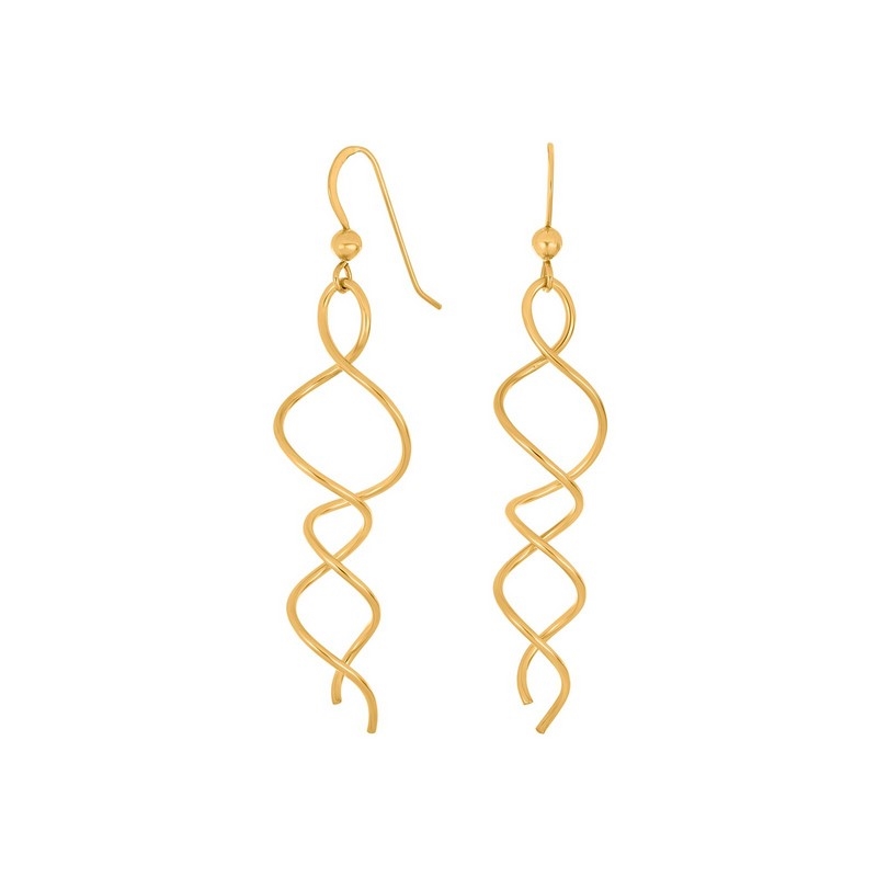 Nordahl Jewellery - SPIN52 ørehængere i forgyldt 30260015900