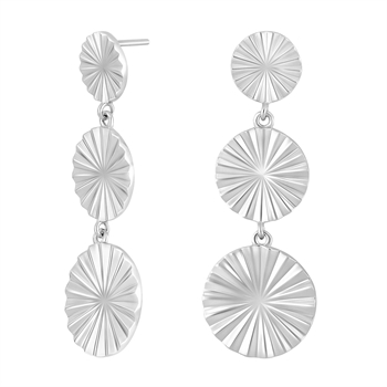 Nordahl Jewellery - ACTOR52 ørestikker i sølv m. cirkler