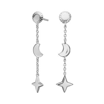 Nordahl Jewellery - UNIVERSE52 sterlingsølv hænge øreringe m. symboler