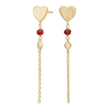 Nordahl Jewellery Ørehængere forgyldt sølv BRODERIE52