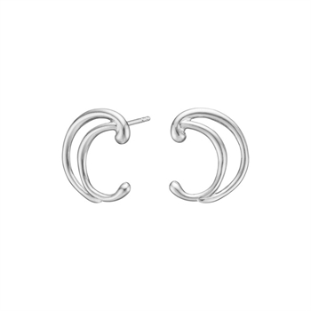 Nordahl Jewellery Øreringe i sølv stor AURA52