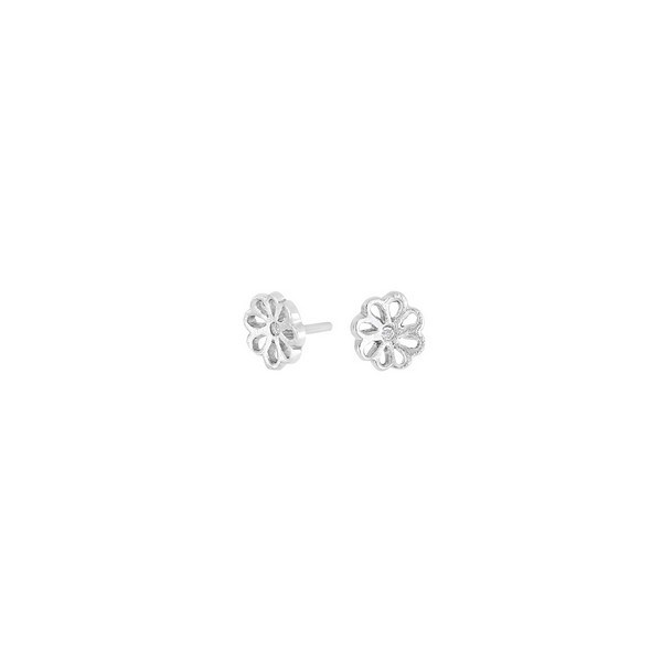 Ørestikker med blomster i sølv 30060120900