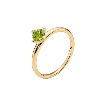 Lund Copenhagen - Ring med grøn peridot 5mm
