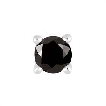 Son of Noa stål ørestik sort m. zirkonia 