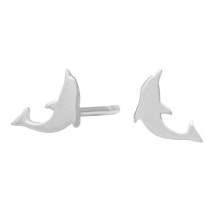 Rhd. sølv ørestikker delfin 8mm 325 087 med -10% 