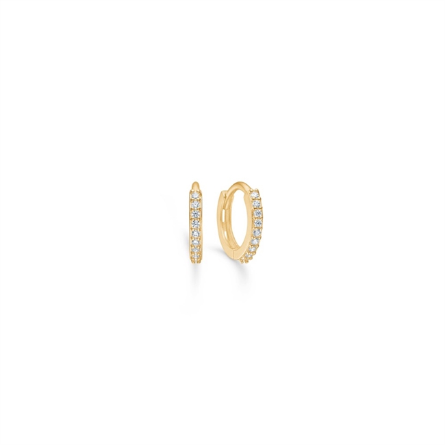 Sparkle ørering i 8 kt guld med zirkon fra Mads 3317165