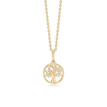 Tree of Life vedhænget i 8 kt guld fra Mads Z