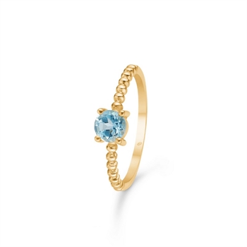 Aria ring i 8 kt. guld m topas fra Mads Z 3346111
