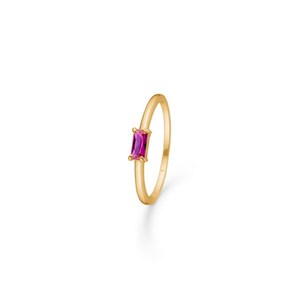 Cherry ring i 8 kt guld med zirkon fra Mads Z - 3347149