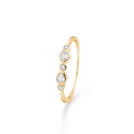 Blanca ring i 8 kt. guld fra Mads Z 3347196