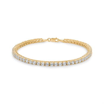 TENNIS armbånd i 8 kt guld fra Mads Z 3357005