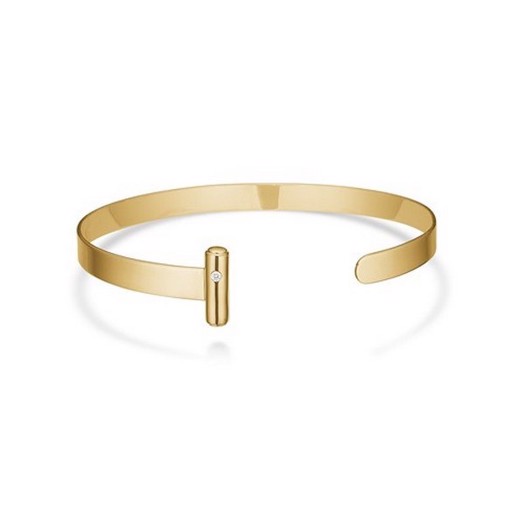 Mads Z - Capsule armring i 8 karat guld m. zirkonia**