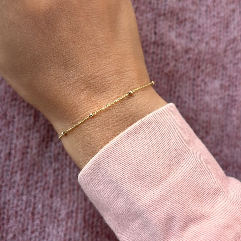 8 karat guld kuglearmbånd fra Scrouples 2