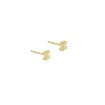  Aqua Dulce - Clover Earstud i forgyldt sterlingsølv