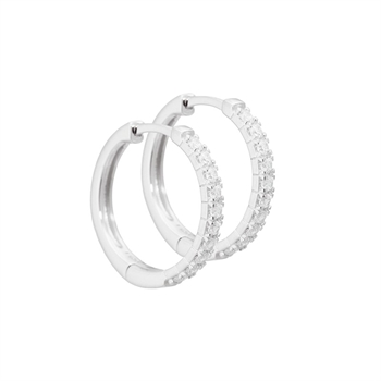  Aqua Dulce - Darling Hoop 20mm Sterlingsølv m. Zirkonia