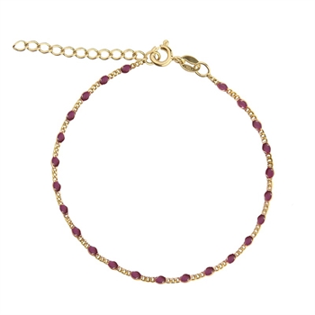 Jeberg Wild Rose armbånd i forgyldt sølv 44265-16