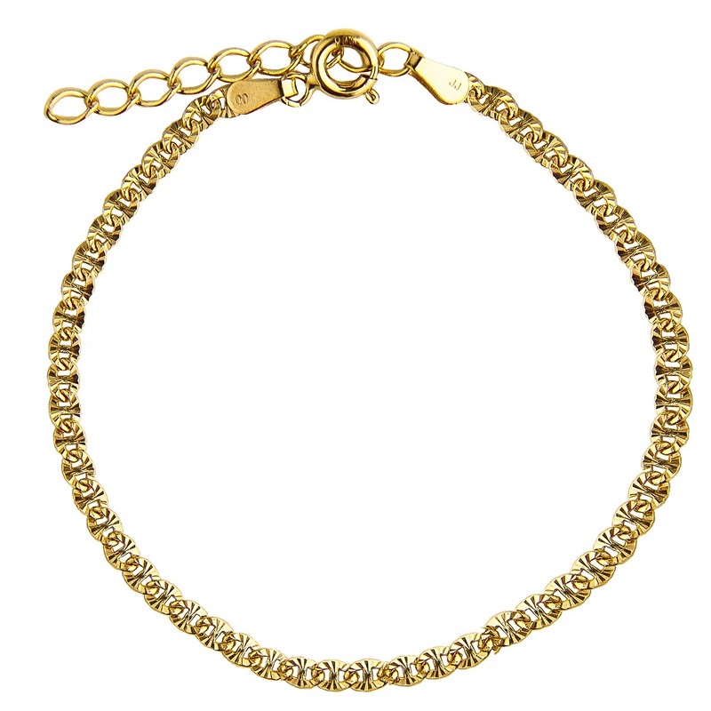Jeberg Baby Luna armbånd i forgyldt sølv 4675-16-EXT-G
