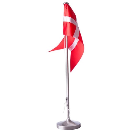 Fortinnet flagstang m. rund fod i 38,5cm. SPAR 10%