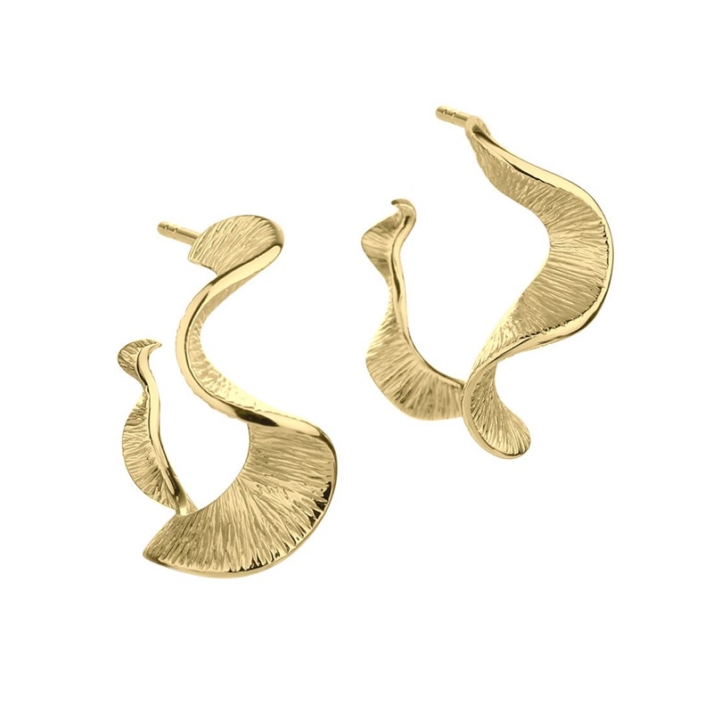 Aqua Dulce Store Rhumba Hoop i Forgyldt sølv | Guldcenter