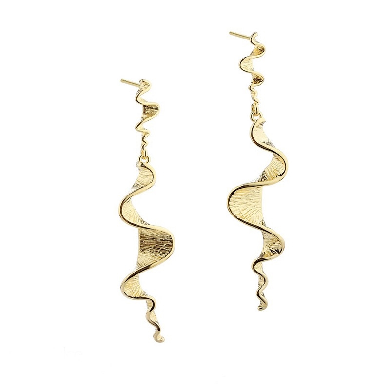  Aqua Dulce - Rhumba Long Earring i forgyldt sterlingsølv