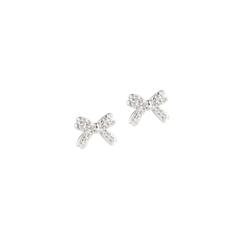  Aqua Dulce - Darling Bow Earstud i sterlingsølv