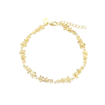  Aqua Dulce - Jasmin Bracelet i forgyldt sterlingsølv