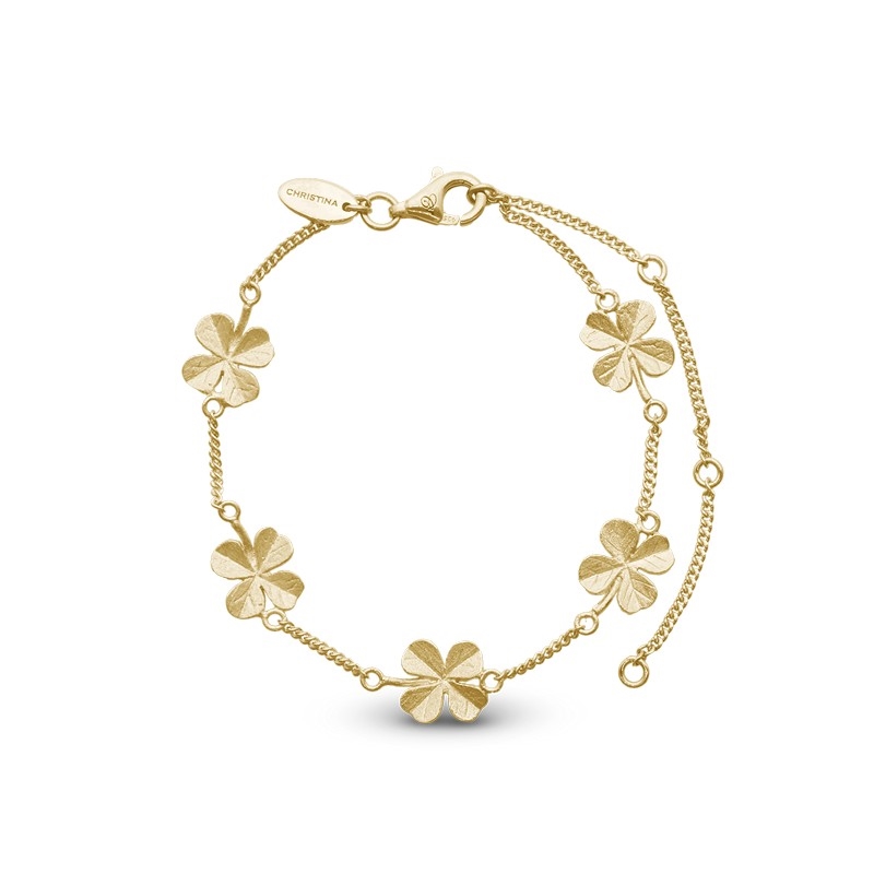 Det fine Four Leaf Clover armbånd fra Christina Watches