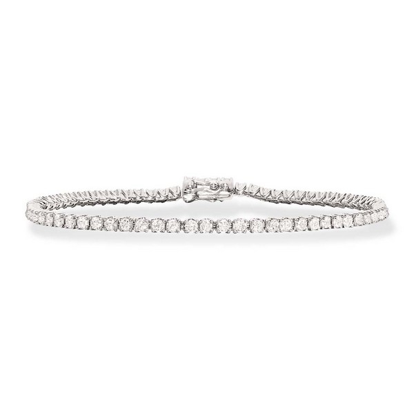 Billede af Dazzling - 14 kt hvidguld tennisarmbånd med i alt 1,90 ct. W/SI