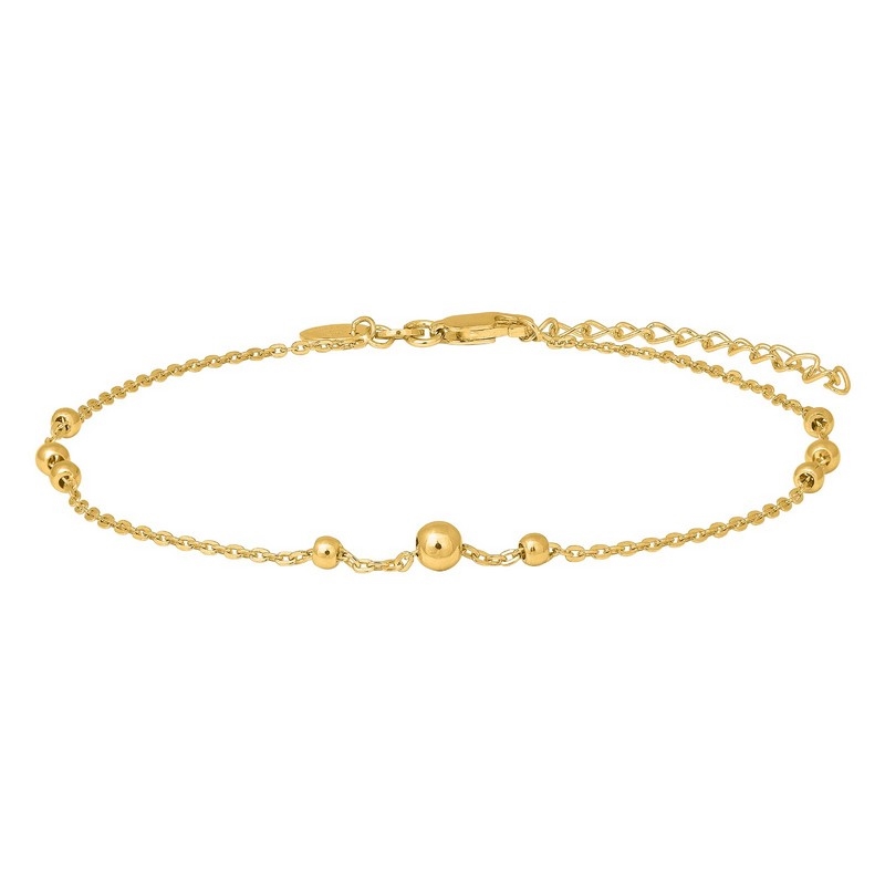 Nordahl Jewellery - ankelkæde forgyldt sølv 60250085900
