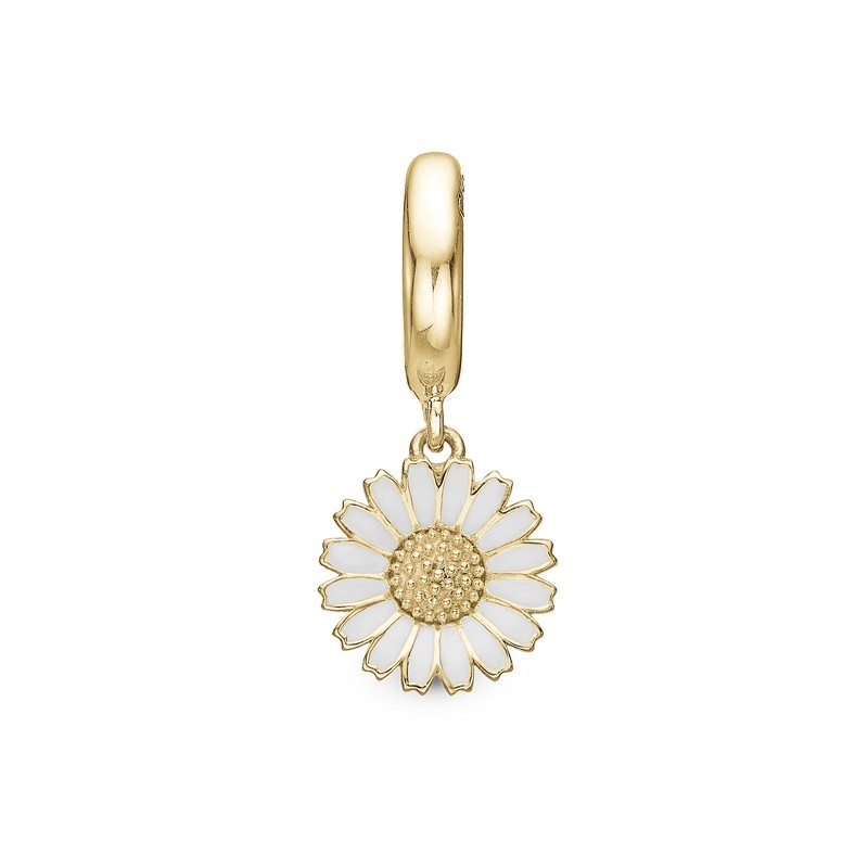 Billede af Christina Collect - Charming Marguerite charm i forgyldt sølv