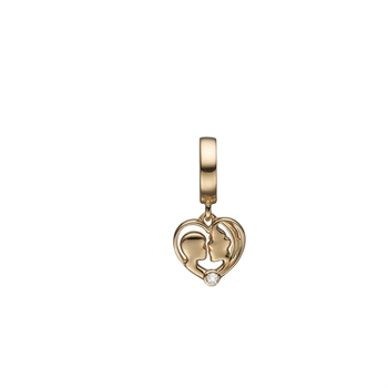Christina Jewelry - Mother and Child charm i forgyldt sølv