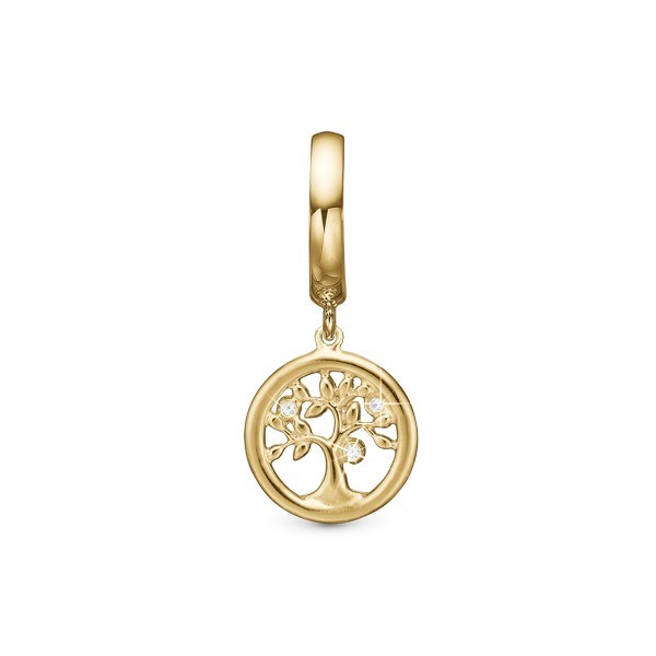TREE OF LIFE i forgyldt charm Christina Collect 610-G78