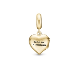 One in a Million charm i forgyldt sølv | 623-G289