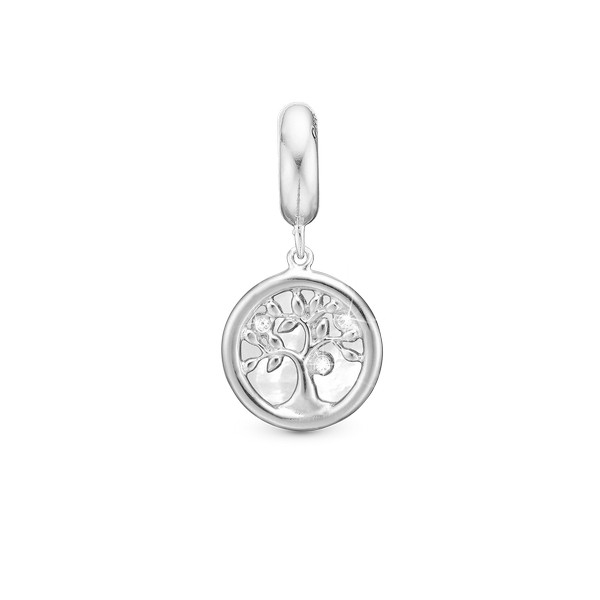 Christina Collect - Tree of Life perlemor charm i sølv til sølvarmbånd