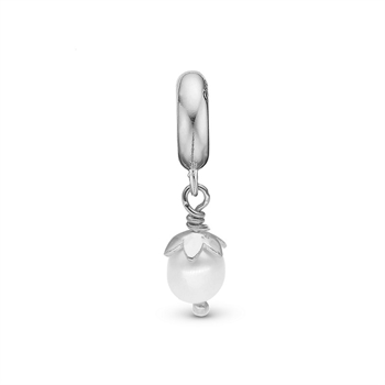 Christina - Sparkling Pearl charm i sølv til Linkarmbånd