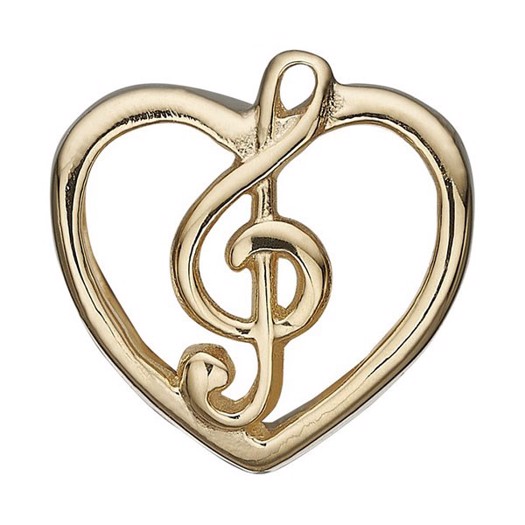 Christina Collect - MUSIC LOVE forgyldt charm