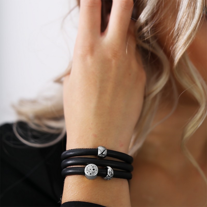 Christina Collect - MIX IT sølv charm til læderarmbånd