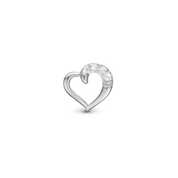 Christina Collect - Love story charm i sølv til læderarmbånd