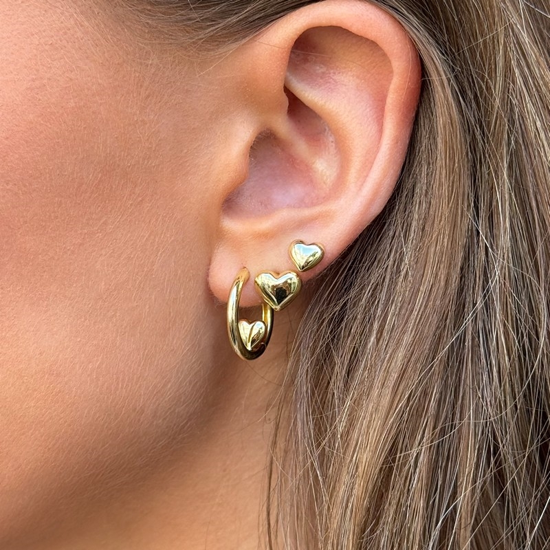  Aqua Dulce - Karla Small Earstud i forgyldt sterlingsølv