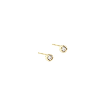  Aqua Dulce - Lumi Small Earstud i forgyldt sterlingsølv