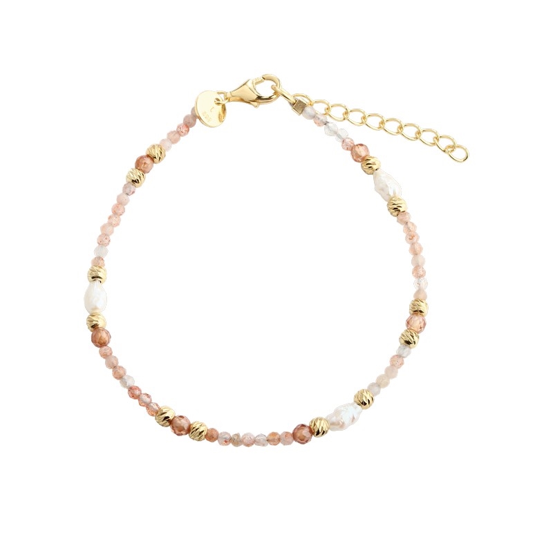  Aqua Dulce - Sunella Simple Bracelet i forgyldt sølv