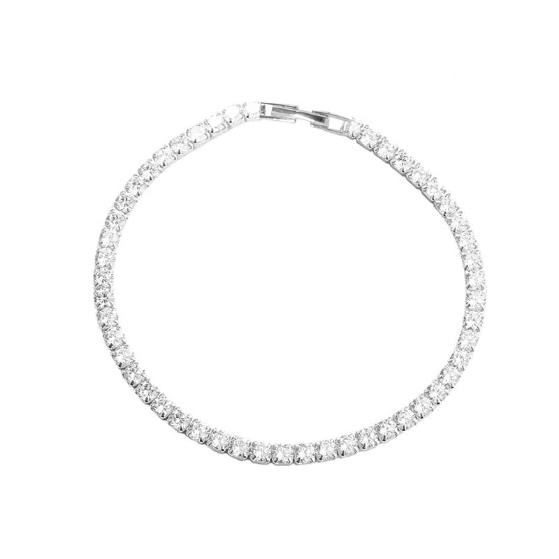 Tennisarmbåndet fra Aqua Dulce i sterlingsølv 18 cm