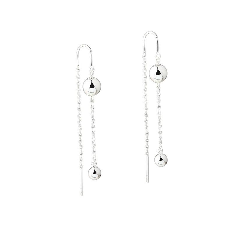 Alba ørekæder i sølv fra Aqua Dulce