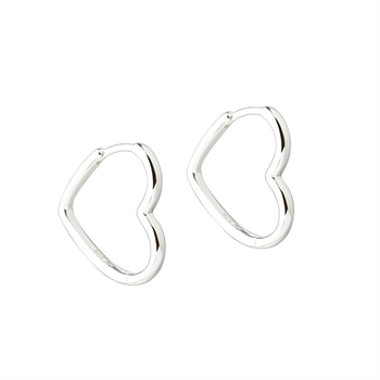 Love Me Shiny Big øreringe i sølv fra Aqua Dulce