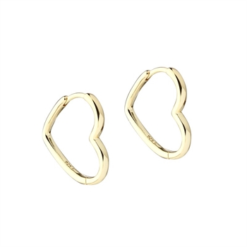 Love Me Shiny Big øreringe i forgyldt sølv fra Aqua Dulce