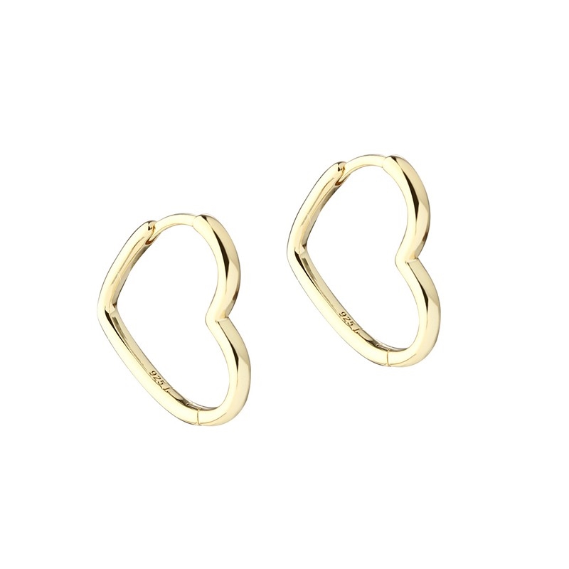 Love Me Shiny Big øreringe i forgyldt sølv fra Aqua Dulce