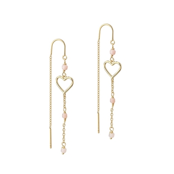  Aqua Dulce - Alma ørehængere i forgyldt sølv