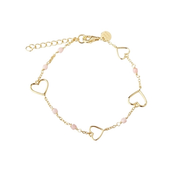  Aqua Dulce Alma armbånd i forgyldt sølv guldcenter