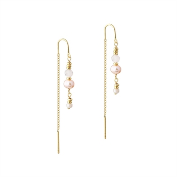  Aqua Dulce Grace øreringe i forgyldt sølv Guldcenter