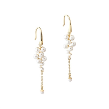  Aqua Dulce Luna Cluster øreringe i forgyldt sølv Guldcenter